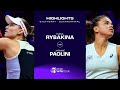 Elena rybakina vs jasmine paolini  2024 stuttgart quarterfinal  wta match highlights