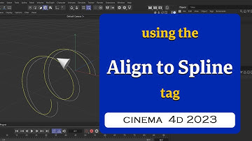Using the Align to Spline tag in cinema 4d 2023  @MaxonVFX