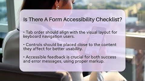 Is There A Form Accessibility Checklist? - Graphic Design Nerd