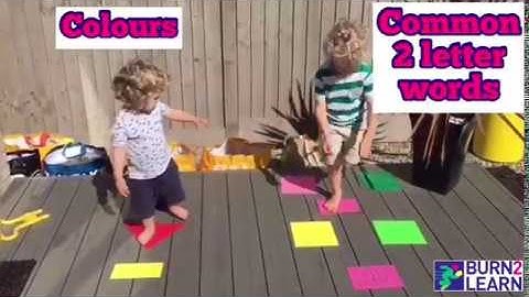 Burn2Learn @Home | Word Hopscotch | Age 3+