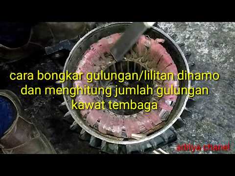 Bongkar gulungan/lilitan dinamo