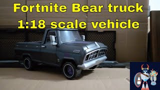 Fortnite The Bear truck 1:18 scale action figure vehicle. looks great, but needs a bigger cabin.