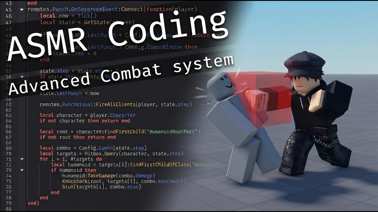Making an Advanced Combat System in Roblox Studio | Coding ASMR - YouTube