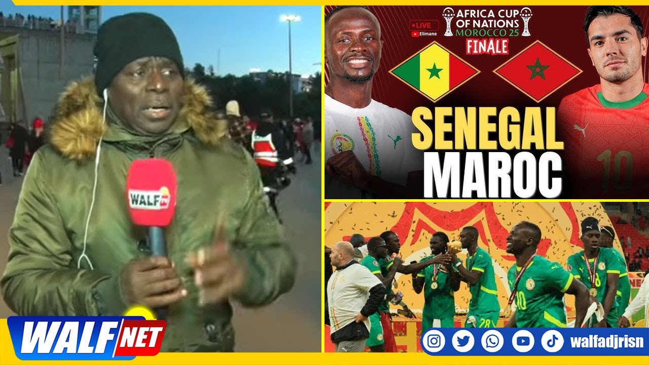 Cheikh Tidiane Gomis donne les dernieres nouvelles avant la finale du Senegal vs Maroc