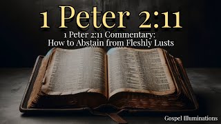 1 Peter 2:11 Commentary: How to Abstain from Fleshly Lusts