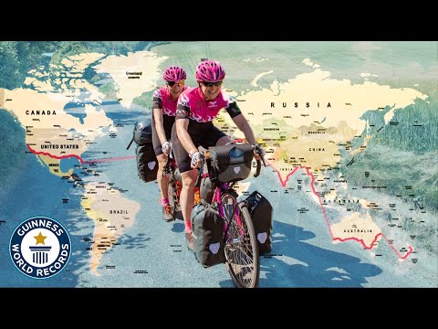 Video: Dve državi na dan v enem tednu: britanski par je podrl rekord za največ držav, obiskanih s kolesom v sedmih dneh