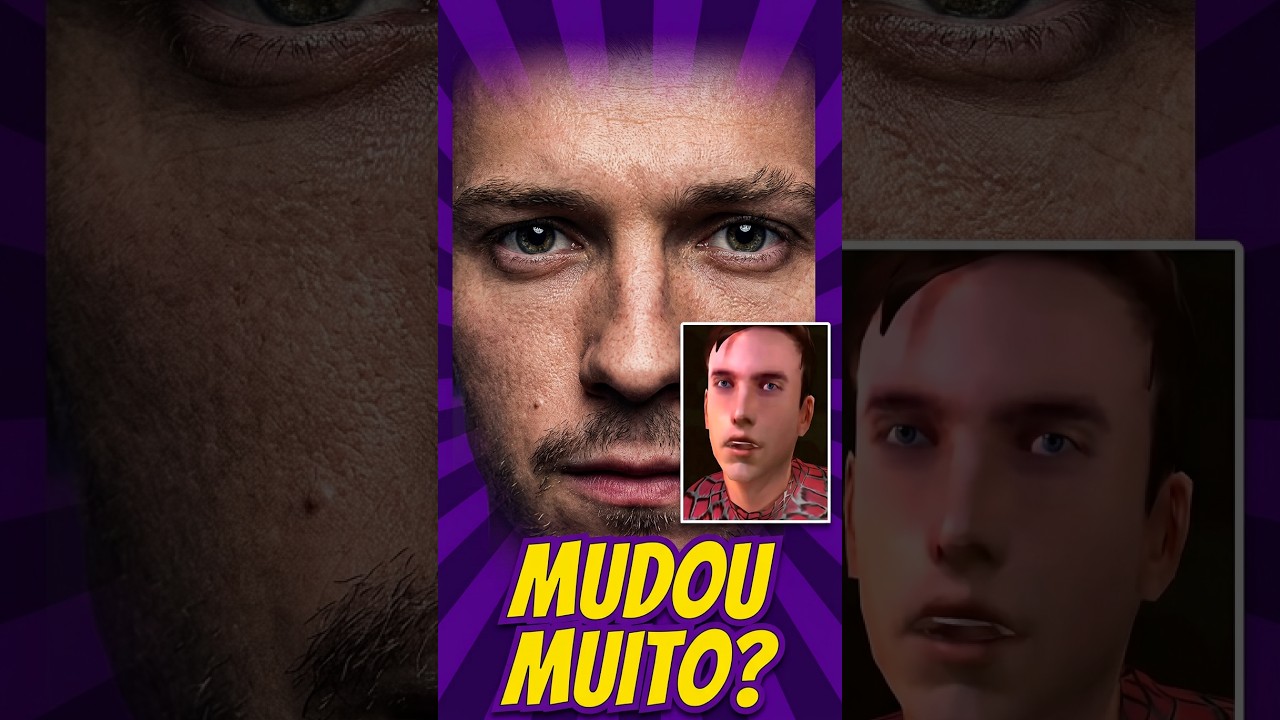 COMO É O ROSTO DO PETER PAKER NOS JOGOS HOMEM ARANHA? #games #gaming #spiderman