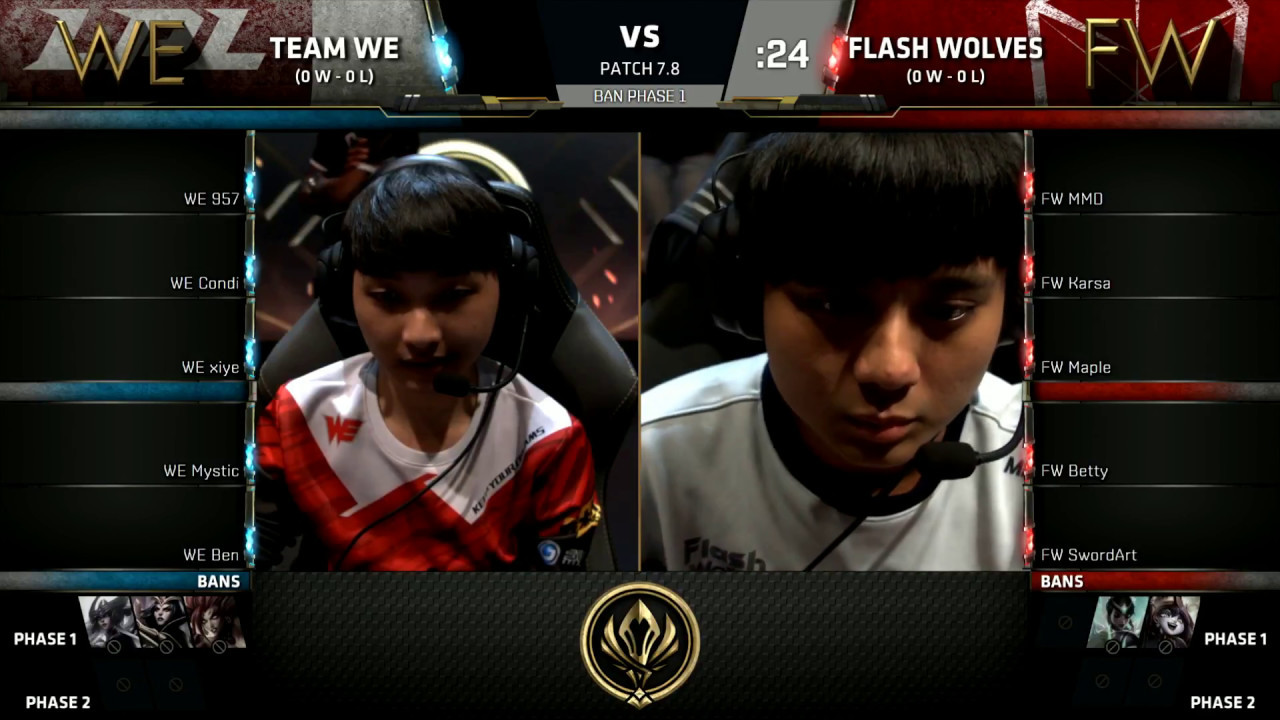 darius montage 2019 WE vs FW - 2017 MSI Group Stage Day 1 - Team WE vs Flash Wolves