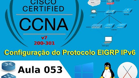 📡 053 Configuração do Protocolo EIGRP IPv6 na Topologia Geral - Laboratório Prático Cisco CCNAv7