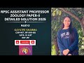 RPSC Assistant Professor 2025– Zoology (Paper-II) | Detailed Discussion || Part-2 || Q. 6-10