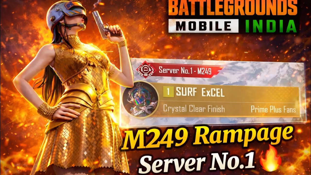 M249 Rampage 🔥 || Server No 21. M249🙀|| Fun Gaming Queen 🥰