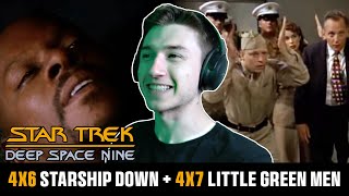 STAR TREK DS9 Starship Down + Little Green Men | 4x6/4x7 REACTION | FIRST TIME WATCHING!!