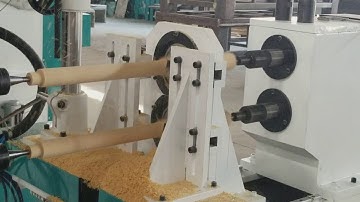 Double Axis CNC Wood Turning Lathe Machine for Woodworking Testing Video