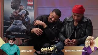 “GRIFF sits down with Michael B Jordan & Jonathan Majors for CREED III