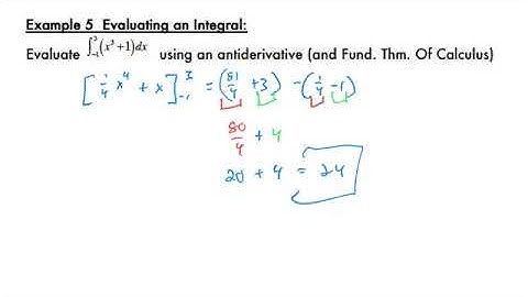 Definite Integrals   FTC Part 2