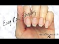 How To Shape Natural Nails Or Tips | Easy Coffin Shaped Nails