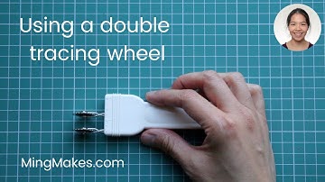 Using a double tracing wheel