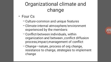 Ignou Management functions and behaviour (Organisational climate and change )overview