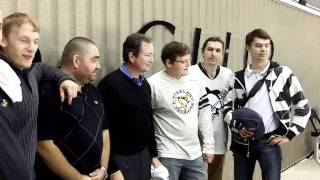 Ray Shero And Russian Penguins Support Crew
