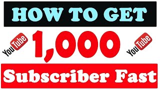 How To Get 1000 Youtube Subscribers Instantly Urdu Hindi