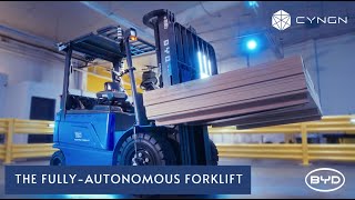 BYD and Cyngn Reveal First Footage of AI-Powered Autonomous Forklift