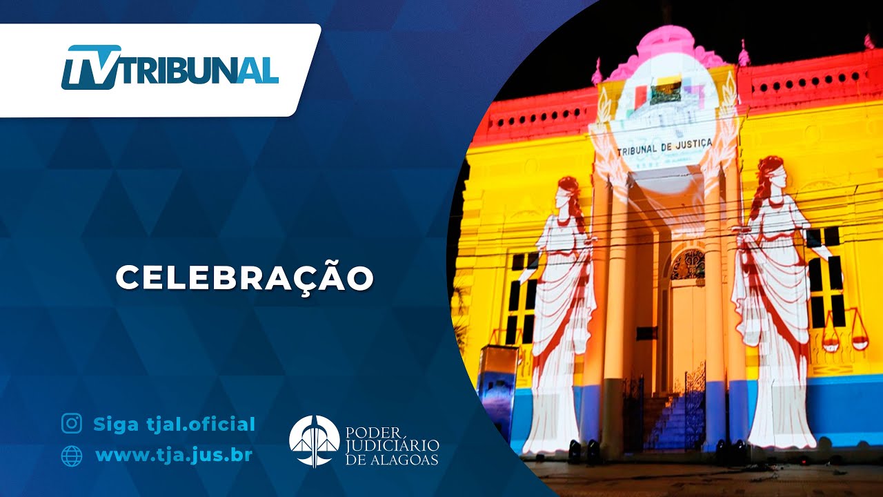 TJAL comemora 130 anos com projeção mapeada na fachada do prédio centenário