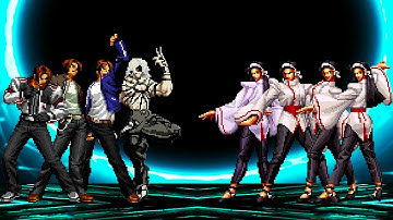 [KOF Mugen] Kyo Kusanagi Team vs Chizuru Team