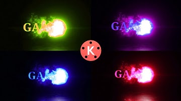 How to Make Particle Text Lighting Animation Intro in Kinemaster in Tamil