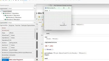 #Programmieren Lernen mit Lazarus ein einfaches Menü erstellen