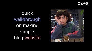 How to make website/blog (quickly) | Self Host 0x06