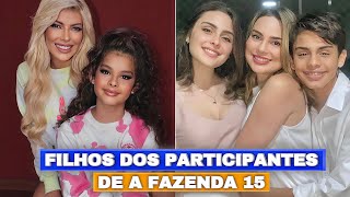 Veja quem são os filhos dos participantes de A Fazenda 15 da tv record