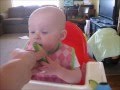 Sloane tries avocado