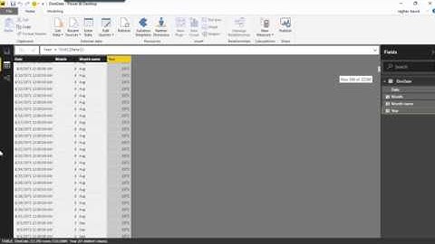 DAX Year Function Power BI