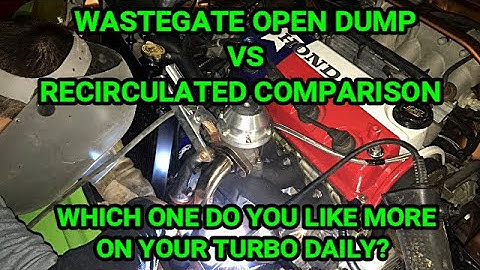 Wastegate Open Dump VS Recirculated Comparison Video.