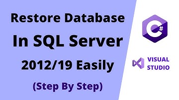 How to Restore Database in SQL Server 2019