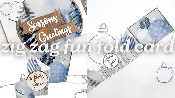 How to Make a Zig Zag Fun Fold Card: Made By Sabine!