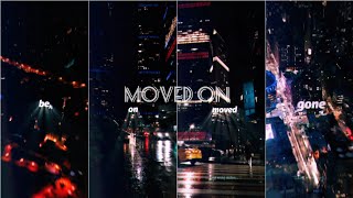 Moved On Lyrics Status .Bgmi