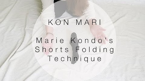 Kon Mari Method | How to Fold Shorts in the Marie Kondo Way | Takecare