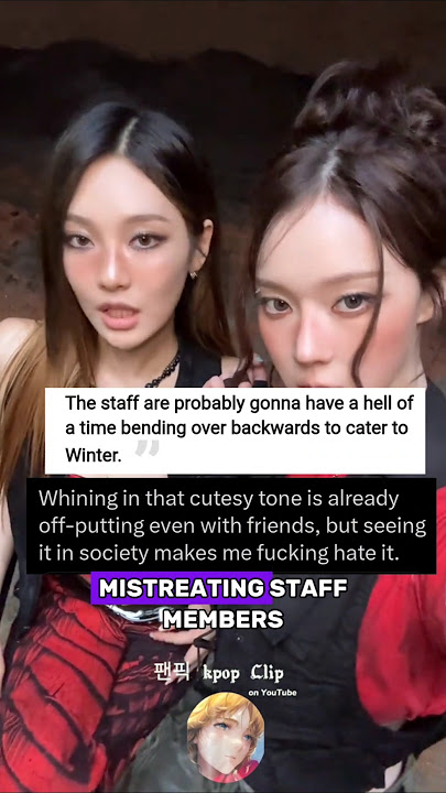 Aespa Winter Mistreating Staff!!?? #kpop #shorts #kpopidol #fypシ #aespa #winter #karina #ningning