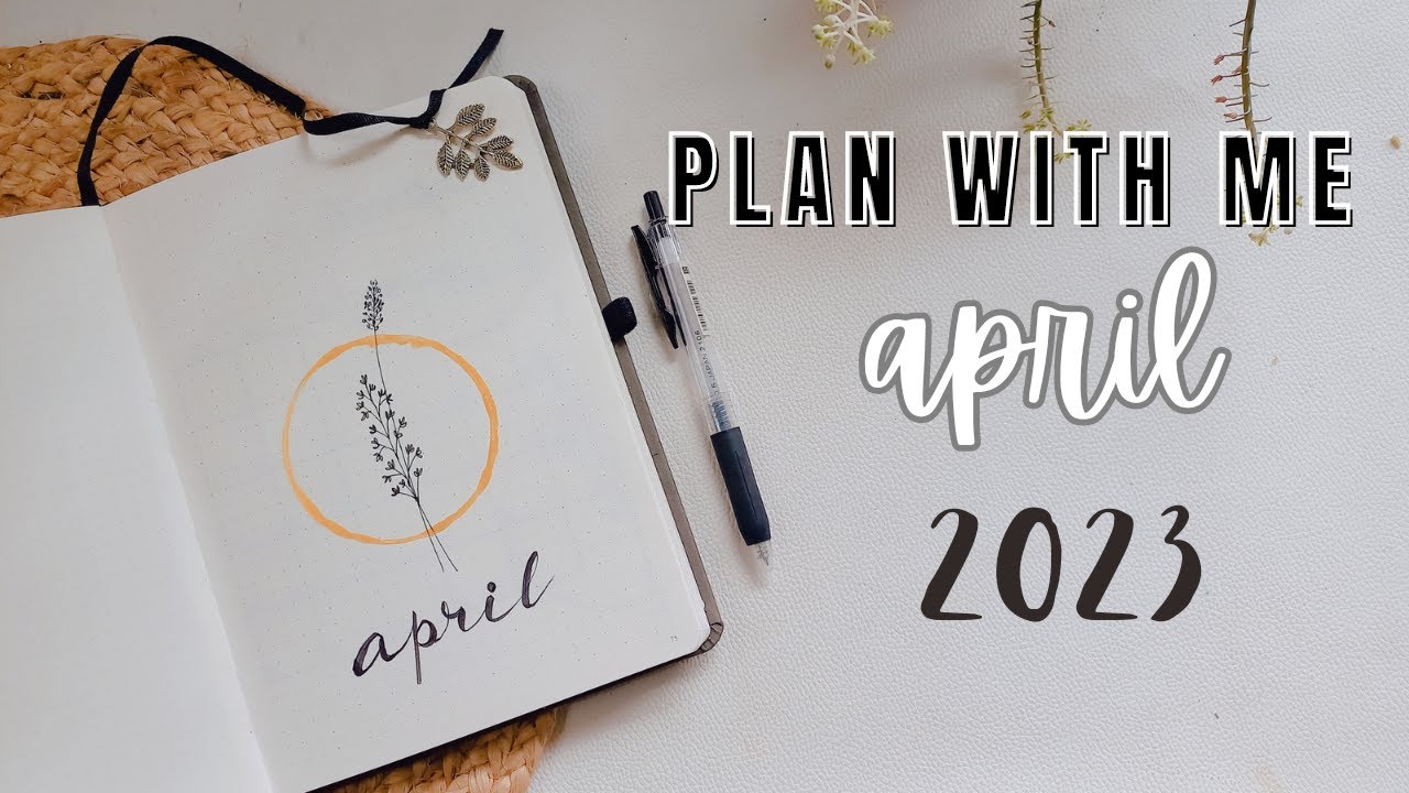 APRIL Plan with me || Bullet Journal Setup April 2023 for beginners ...