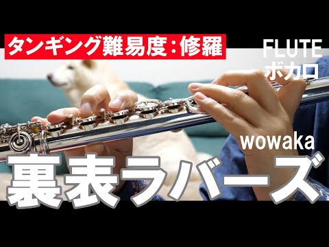 【フルート】裏表ラバーズ/wowaka ☆激タンギング【演奏してみた】FLUTE