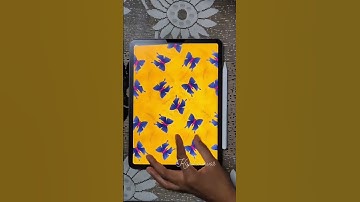 making a repeating pattern in Procreate #shorts #shortsvideo #youtubeshorts