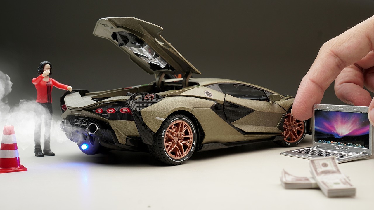 Unboxing of Lamborghini Revalto Sian Smoke Feature 😍 Diecast Model Car