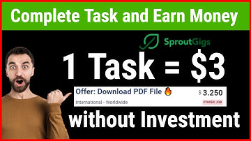 Earn Money Online By Doing Small Tasks on SproutGigs | SproutGigs Review | New Earning Website