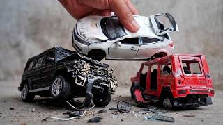 Destroyed Diecast Cars Junkyard 😱 Civic, G63 &amp; Thar! RP