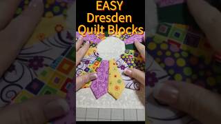 Make A DRESDEN Quilt Block | Step by Step TUTORIAL! #shorts #diy #sewing