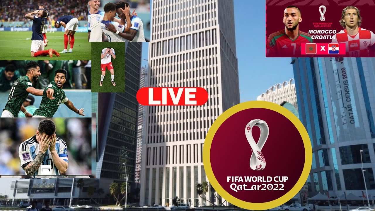 World Cup Qatar 2022 Live Goals Commentary Highlights Morocco vs Croatia Countdown Stream News