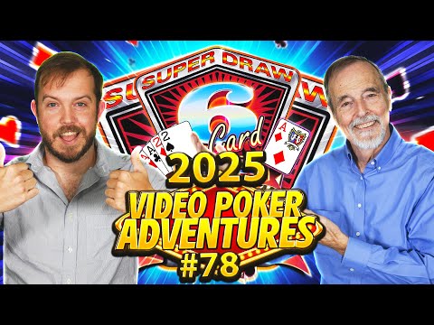 10-Play Super Draw 6 Card Video Poker!