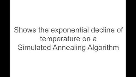 Decline of temperature on a Simulated Annealing Algorithm