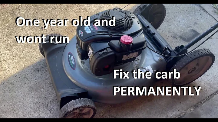fixing a FREE Lawnmower with Briggs new Plastic Carburetor (COMMON PROBLEM)